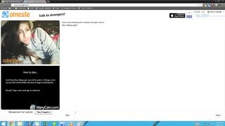 Girl Flashes boobs on omegle