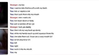 Omegle Teen In White Top Masterbates