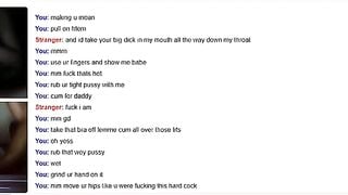 Omegle Teen In White Top Masterbates