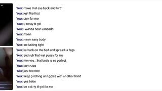 Omegle Teen In White Top Masterbates