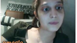 Crazy Looking 18yo Teen Fingers Herself