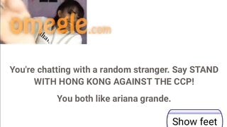 Cute Asian Teen Shows Feet on Omegle