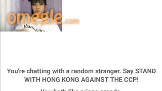 Cute Asian Teen Shows Feet on Omegle