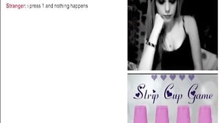 Hot blond Plays And Losses Strip Omegle Game
