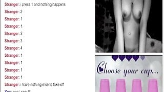 Hot blond Plays And Losses Strip Omegle Game