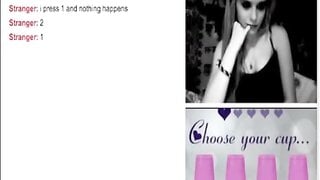 Hot blond Plays And Losses Strip Omegle Game