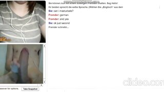 German Girl Plays With Huge Tits on Omegle