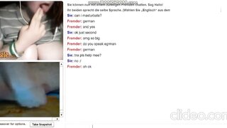 German Girl Plays With Huge Tits on Omegle
