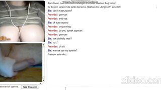 German Girl Plays With Huge Tits on Omegle