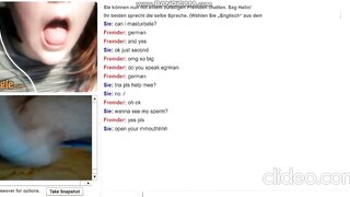 German Girl Plays With Huge Tits on Omegle