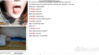 German Girl Plays With Huge Tits on Omegle