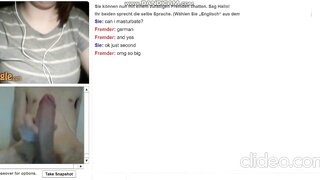 German Girl Plays With Huge Tits on Omegle