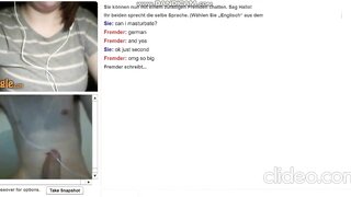 German Girl Plays With Huge Tits on Omegle
