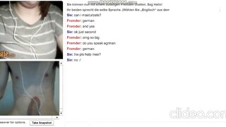 German Girl Plays With Huge Tits on Omegle