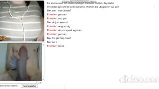 German Girl Plays With Huge Tits on Omegle