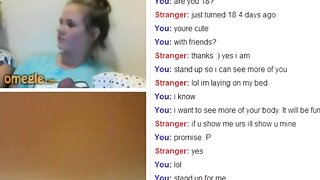 Omegle - 18 Year Old Showing Tits