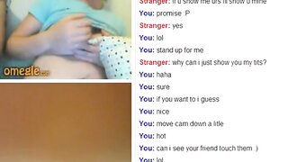 Omegle - 18 Year Old Showing Tits