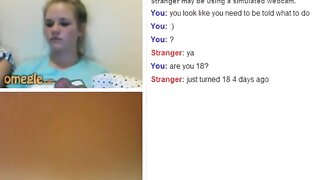 Omegle - 18 Year Old Showing Tits