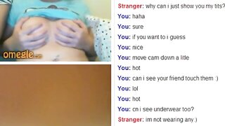 Omegle - 18 Year Old Showing Tits