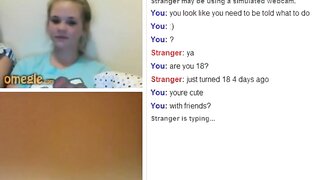 Omegle - 18 Year Old Showing Tits