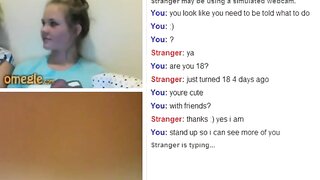Omegle - 18 Year Old Showing Tits