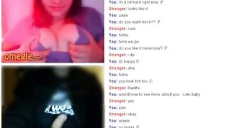 Omegle Cute Girl Flash Big Tits for My Dick