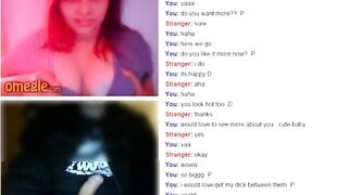 Omegle Cute Girl Flash Big Tits for My Dick
