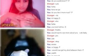 Omegle Cute Girl Flash Big Tits for My Dick