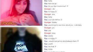 Omegle Cute Girl Flash Big Tits for My Dick