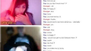 Omegle Cute Girl Flash Big Tits for My Dick