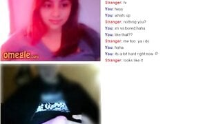Omegle Cute Girl Flash Big Tits for My Dick