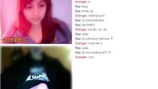 Omegle Cute Girl Flash Big Tits for My Dick
