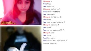 Omegle Cute Girl Flash Big Tits for My Dick