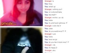 Omegle Cute Girl Flash Big Tits for My Dick