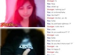 Omegle Cute Girl Flash Big Tits for My Dick