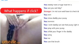 Omegle Girl Moans, Pussy Sounds Very Wet