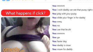 Omegle Girl Moans, Pussy Sounds Very Wet