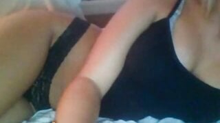 Omegle - Amazing Body Blonde Shows her Beautiful Tits