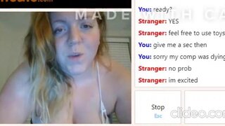 Dirty Talk On Omegle, Fucking And Deep Throating Toy