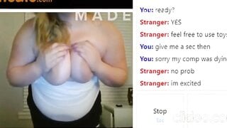 Dirty Talk On Omegle, Fucking And Deep Throating Toy