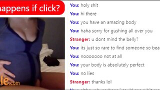 Pregnant Lady Teases on Omegle
