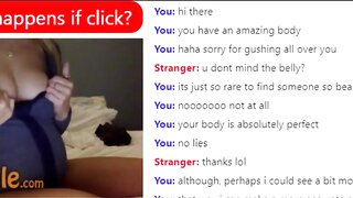 Pregnant Lady Teases on Omegle
