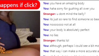Pregnant Lady Teases on Omegle