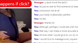 Pregnant Lady Teases on Omegle