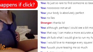 Pregnant Lady Teases on Omegle