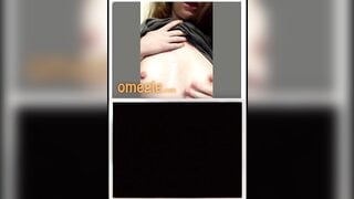 Cute Girl On Omegle Rides Pillow