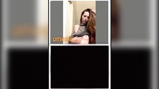 Cute Girl On Omegle Rides Pillow
