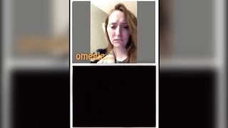 Cute Girl On Omegle Rides Pillow