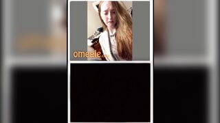 Cute Girl On Omegle Rides Pillow