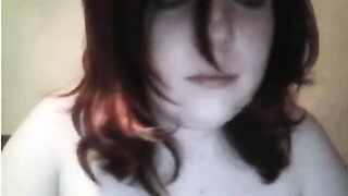 Chubby Girl Plays With Vibrator On Omegle